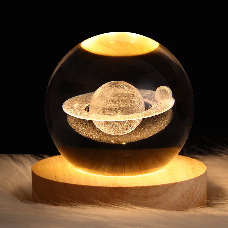 3D Galaxy Crystal Ball Table Lamp - Sansell