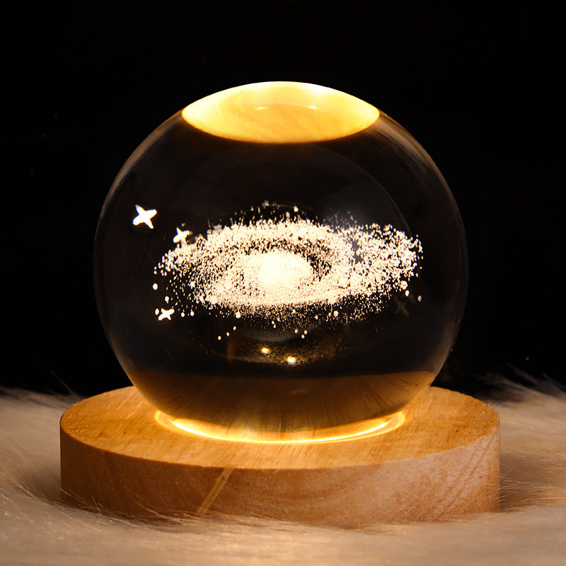 3D Galaxy Crystal Ball Table Lamp - Sansell