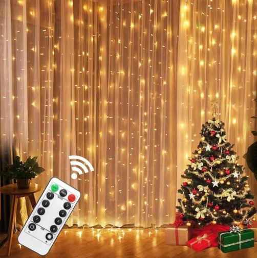 Christmas Lights Curtain Garland Merry Christmas Decorations For Home Christmas Ornaments Xmas Gifts New Year Decor